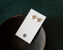Load image into Gallery viewer, Sterling Silver Seashell Stud Earrings