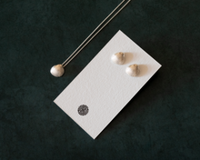 Load image into Gallery viewer, Sterling Silver Seashell Stud Earrings