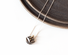 Load image into Gallery viewer, Sterling Silver Botanical Necklace with Brass Accents