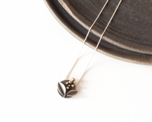 Load image into Gallery viewer, Sterling Silver Botanical Necklace with Brass Accents