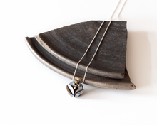 Load image into Gallery viewer, Sterling Silver Botanical Necklace with Brass Accents