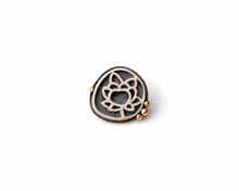 Load image into Gallery viewer, Sterling Silver Lotus Flower Pin Brooch