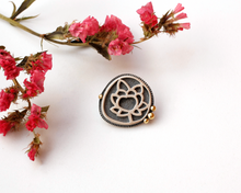 Load image into Gallery viewer, Sterling Silver Lotus Flower Pin Brooch