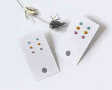 Load image into Gallery viewer, Stainless Steel & Resin Earrings Set