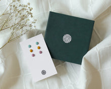 Load image into Gallery viewer, Stainless Steel & Resin Earrings Set