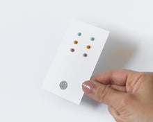 Load image into Gallery viewer, Stainless Steel & Resin Earrings Set