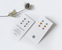 Load image into Gallery viewer, Stainless Steel & Resin Earrings Set