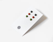 Load image into Gallery viewer, Stainless Steel & Resin Stud Earrings Set