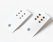 Load image into Gallery viewer, Stainless Steel & Resin Stud Earrings Set