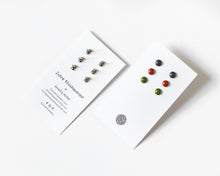 Load image into Gallery viewer, Stainless Steel & Resin Stud Earrings Set