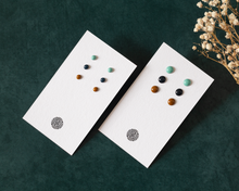 Load image into Gallery viewer, Stainless Steel & Resin Stud Earrings Set