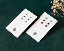 Load image into Gallery viewer, Stainless Steel & Resin Stud Earrings Set