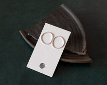 Load image into Gallery viewer, Textured Sterling Silver Stud Earrings