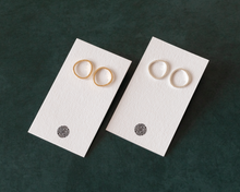 Load image into Gallery viewer, 14K Gold-Plated Sterling Silver Studs