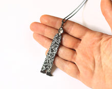 Load image into Gallery viewer, Oxidized Sterling Silver Necklace