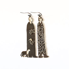Load image into Gallery viewer, Unique Oxidized Silver Earrings