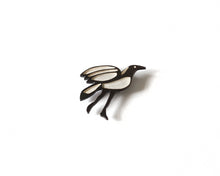 Load image into Gallery viewer, Unique Silver Bird Pin Brooch: Keyvan Mahjoor Art Collaboration
