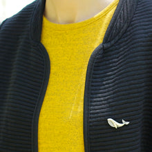 Load image into Gallery viewer, Sterling Silver Whale Pin Brooch