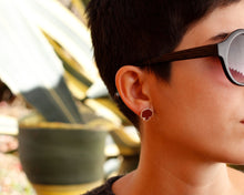 Load image into Gallery viewer, Sterling Silver Pomegranate Stud Earrings