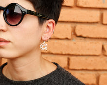 Load image into Gallery viewer, Sterling Silver Lotus Earrings