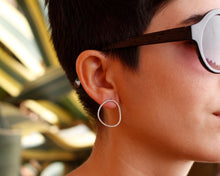 Load image into Gallery viewer, Textured Sterling Silver Stud Earrings