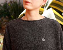 Load image into Gallery viewer, Sterling Silver Lotus Flower Pin Brooch