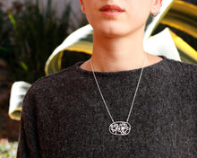 Load image into Gallery viewer, Sterling Silver Floral Necklace