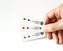 Load image into Gallery viewer, Lively Green Stainless Steel Stud Earrings