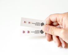 Load image into Gallery viewer, Soft Pink Resin & Stainless Steel Earrings