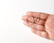 Load image into Gallery viewer, Asymmetrical Sterling Silver Stud Earrings