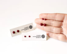 Load image into Gallery viewer, Stainless Steel & colorful Resin Stud Earrings