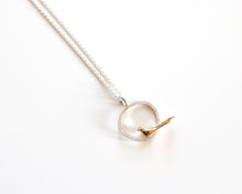 Load image into Gallery viewer, Silver and Bronze Bird Pendant