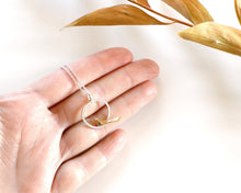 Load image into Gallery viewer, Silver and Bronze Bird Pendant
