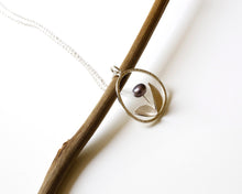 Load image into Gallery viewer, Floral Silver Necklace with Freshwater Pearl