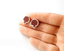 Load image into Gallery viewer, Sterling Silver Pomegranate Stud Earrings