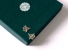 Load image into Gallery viewer, Sterling Silver Floral Stud Earrings