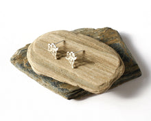 Load image into Gallery viewer, Sterling Silver Floral Stud Earrings