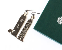 Load image into Gallery viewer, Unique Oxidized Silver Earrings