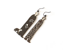 Load image into Gallery viewer, Unique Oxidized Silver Earrings