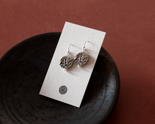 Load image into Gallery viewer, Sterling Silver Botanical Pearl Earrings
