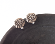 Load image into Gallery viewer, Sterling Silver Botanical Stud Earrings
