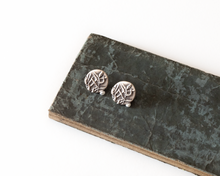 Load image into Gallery viewer, Sterling Silver Botanical Stud Earrings
