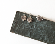 Load image into Gallery viewer, Sterling Silver Botanical Pearl Earrings
