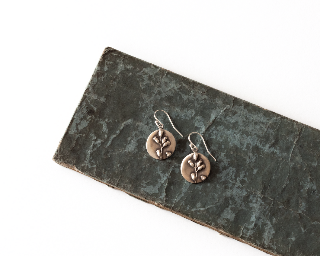 Sterling Silver Floral Earrings