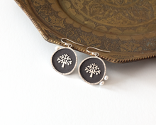 Load image into Gallery viewer, Silver Tree of Life Earrings with Pearls
