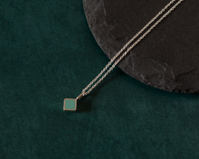 Load image into Gallery viewer, Turquoise Resin Sterling Silver Necklace
