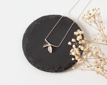 Load image into Gallery viewer, Dainty Sterling Silver Leaf Necklace
