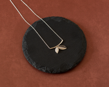 Load image into Gallery viewer, Dainty Sterling Silver Leaf Necklace
