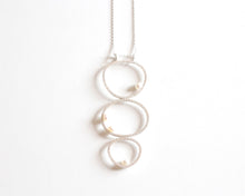 Load image into Gallery viewer, Silver Necklace with Freshwater Pearls
