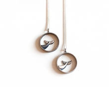 Load image into Gallery viewer, Sterling Silver Whale Tail Necklace
